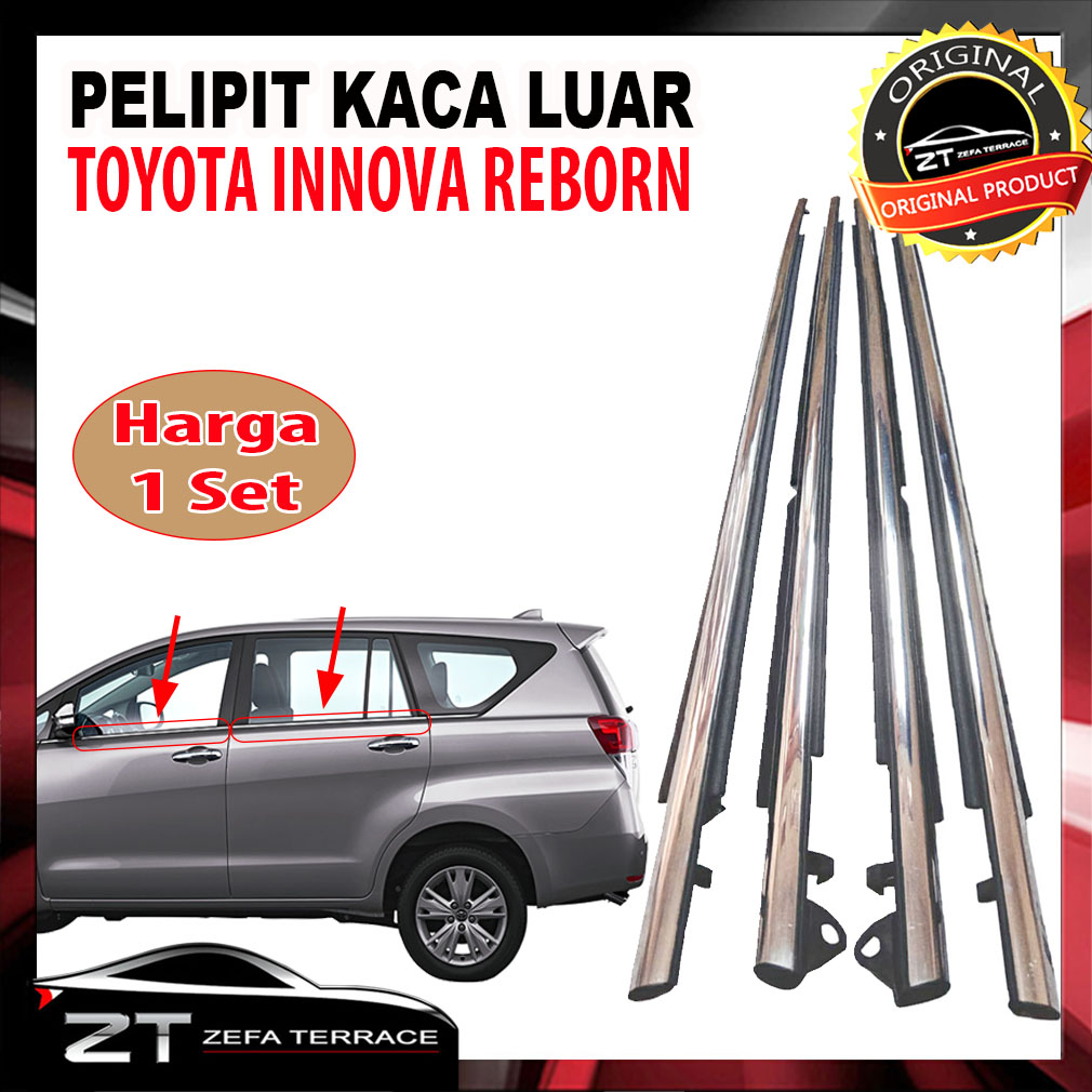 Jual 1 Set Pelipit Kaca Luar Innova Reborn List Kaca Innova Reborn ...