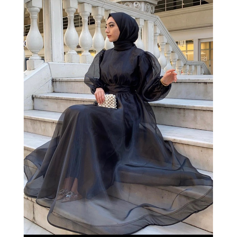 Organza 2025 dress hijab