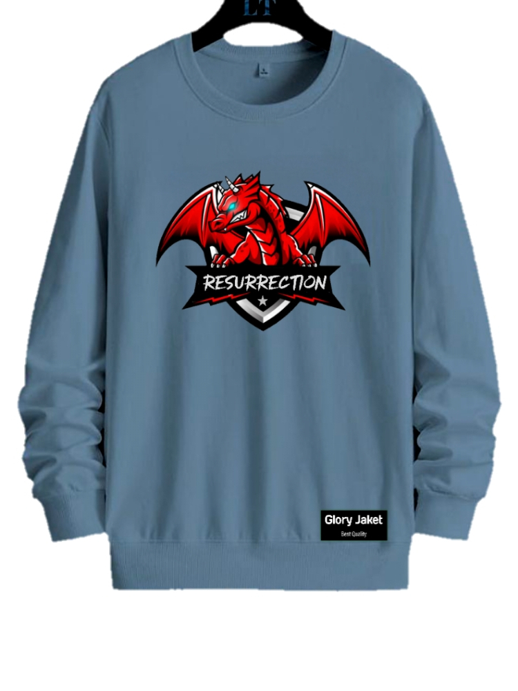 Jual Sweater Crewneck Pria Logo Sablon Naga M L Xl Xxl Xl Xl Warna