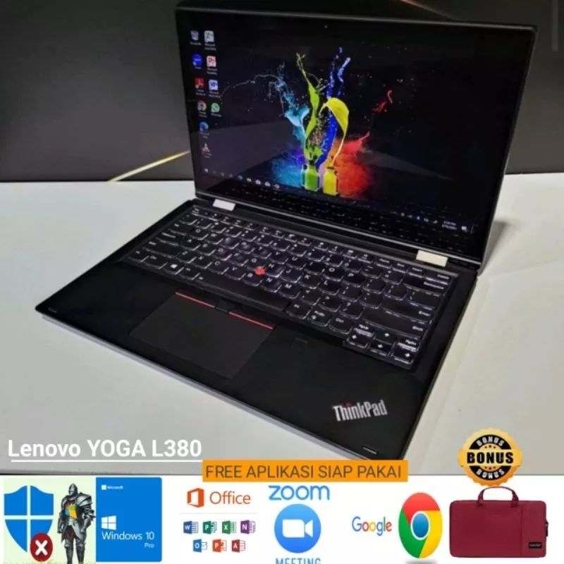 Jual Laptop Lenovo L380 Core i7 Gen 8 Ram 16GB SSD 512GB Win 10