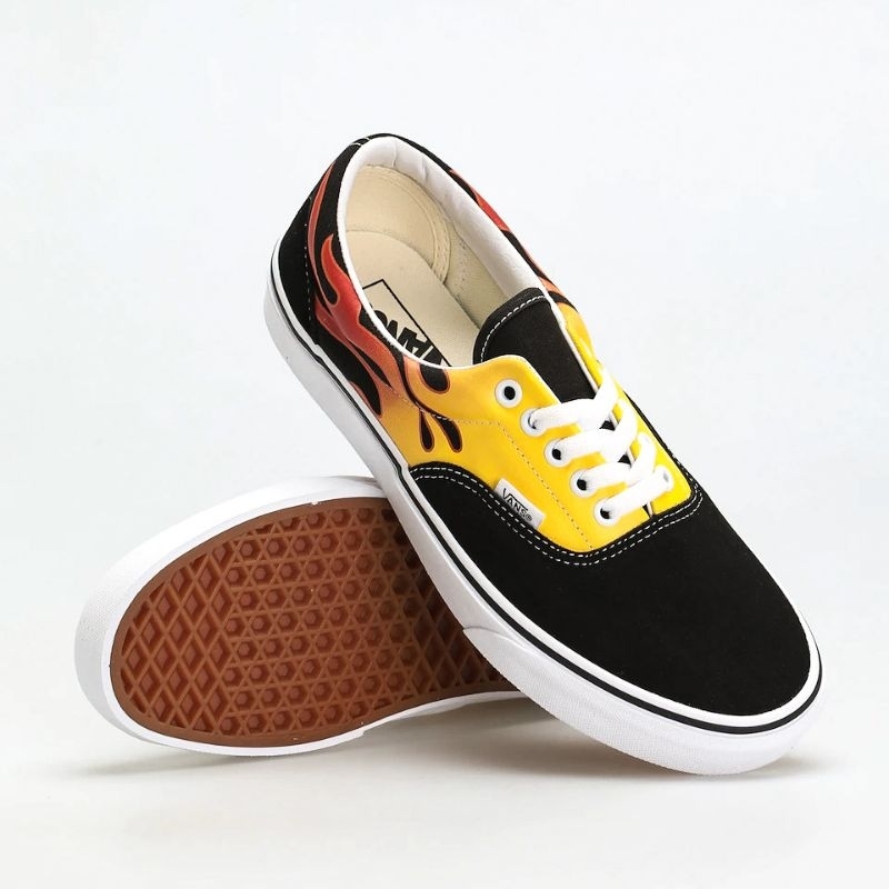 Jual Vans Era Flame Black/White Original Guarantee Shopee Indonesia