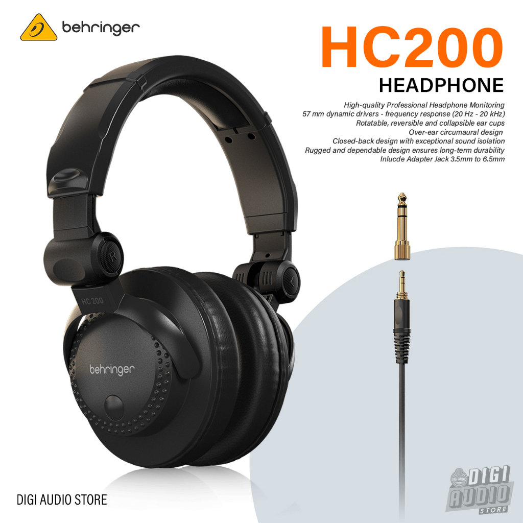 Jual Headphone Flat Murah Behringer HC200 Cocok untuk Monitoring
