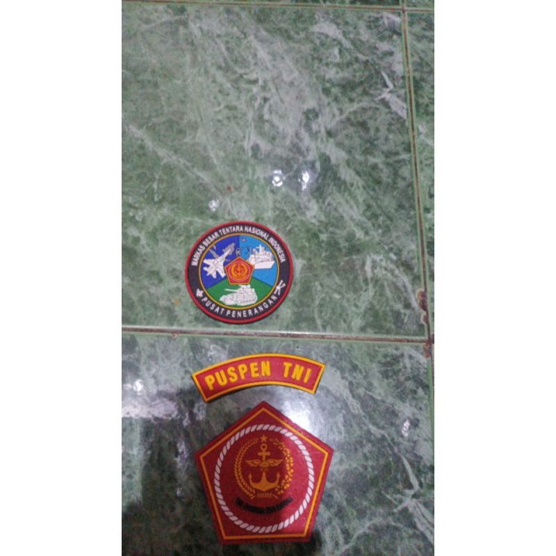 Jual Patch rubber puspen tni pusat penerangan badge mabes tni | Shopee ...