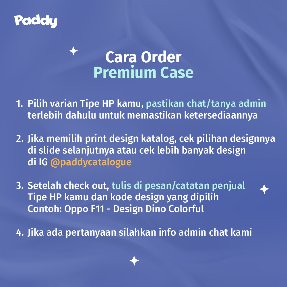 Jual Paddy Premium Case Design Aesthetic - Casing Custom Semua Tipe HP ...