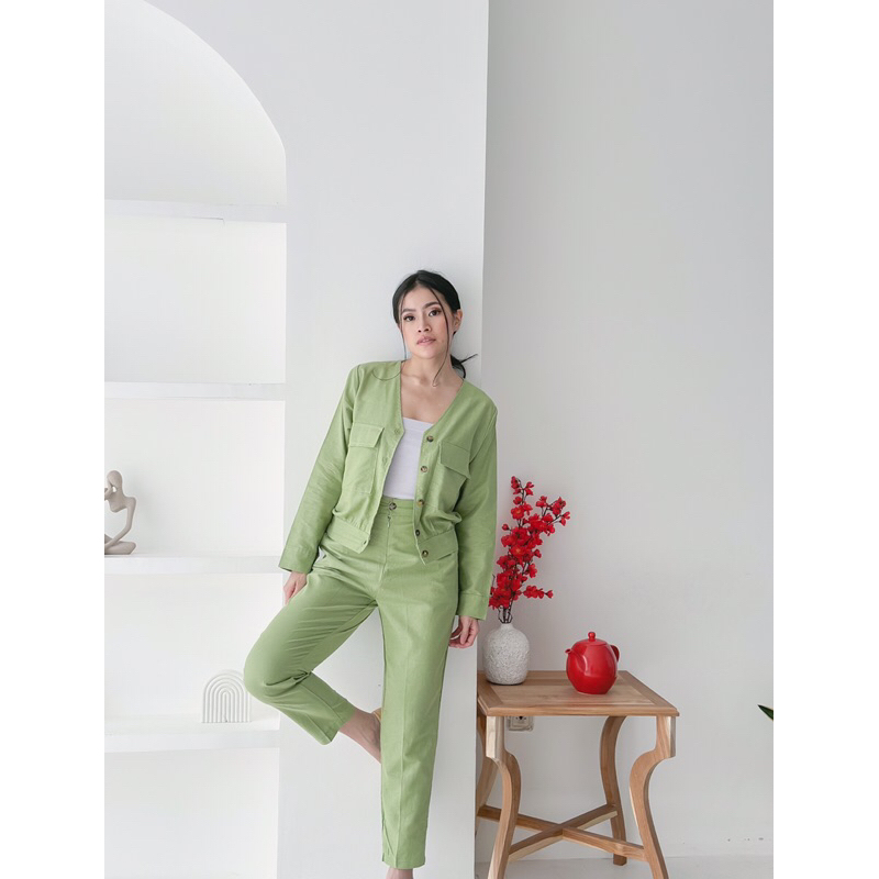 Jual Audrey Set in Green | Shopee Indonesia