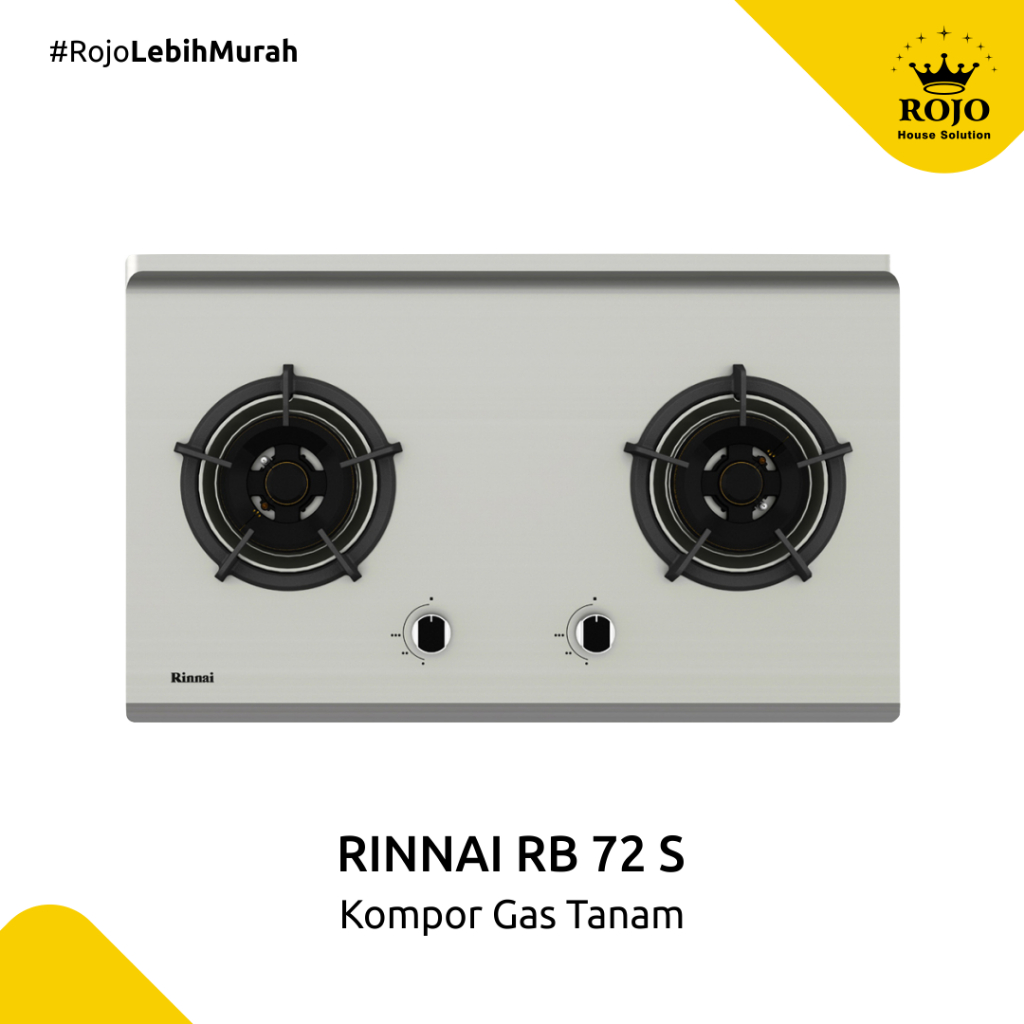 Jual Rinnai RB 72S Kompor Gas Tanam Stainless | Shopee Indonesia