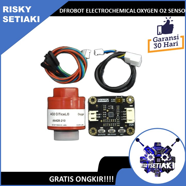 Jual DFROBOT ELECTROCHEMICAL OXYGEN O2 SENSOR 0-100%VOL I2C | Shopee ...