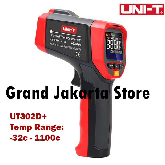 Jual UNI-T UT302D+ Infrared Thermometer UT-302D Gun Termometer UNIT ...
