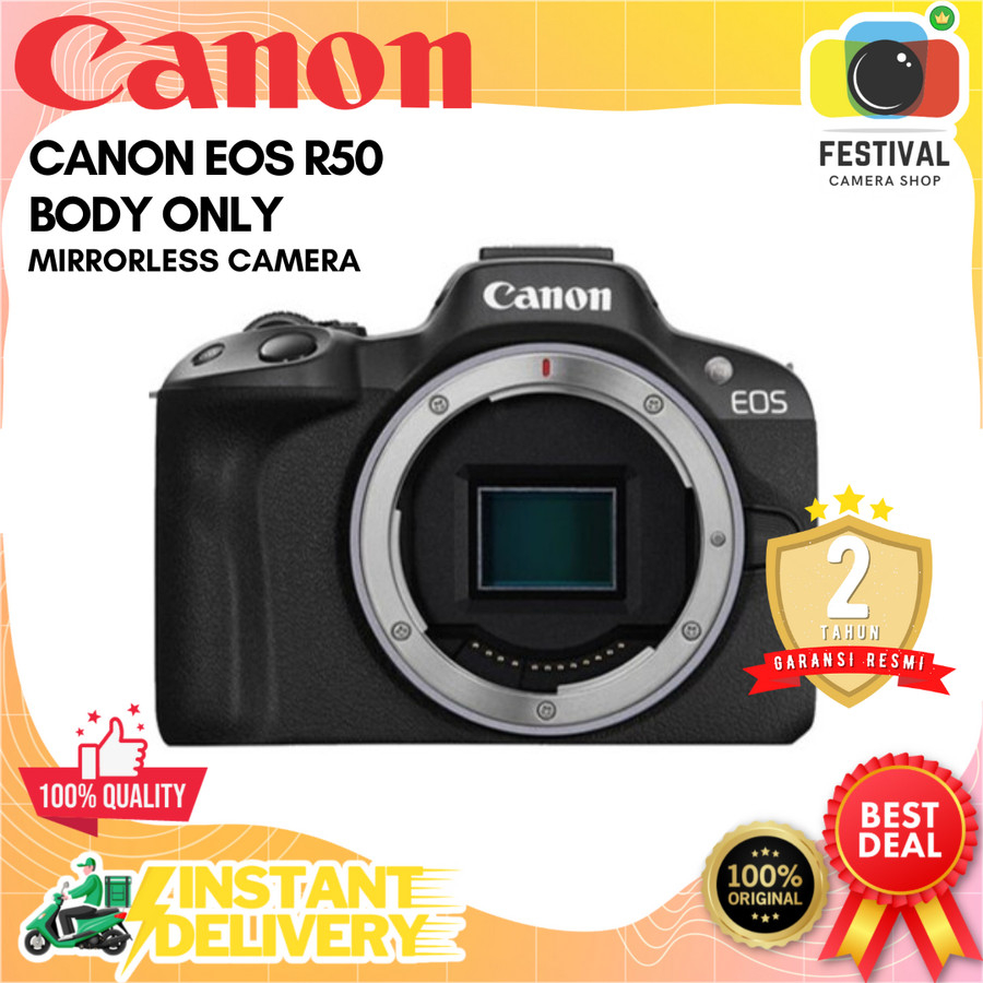 Jual Canon EOS R50 Body Only Mirrorless Camera EOS R 50 Body RESMI ...