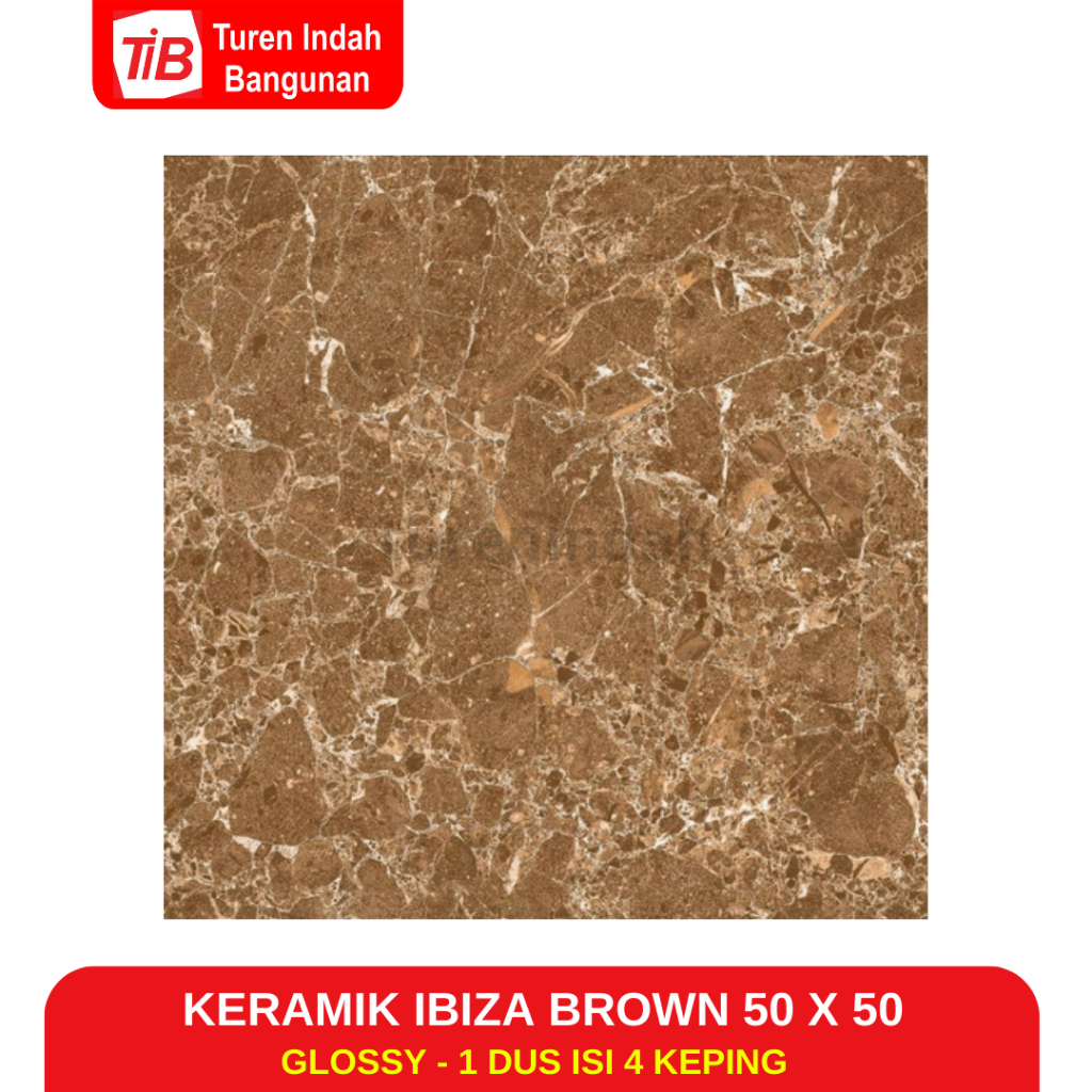 Jual KERAMIK IBIZA BROWN 50 x 50 - KERAMIK LANTAI - KERAMIK 50 X 50