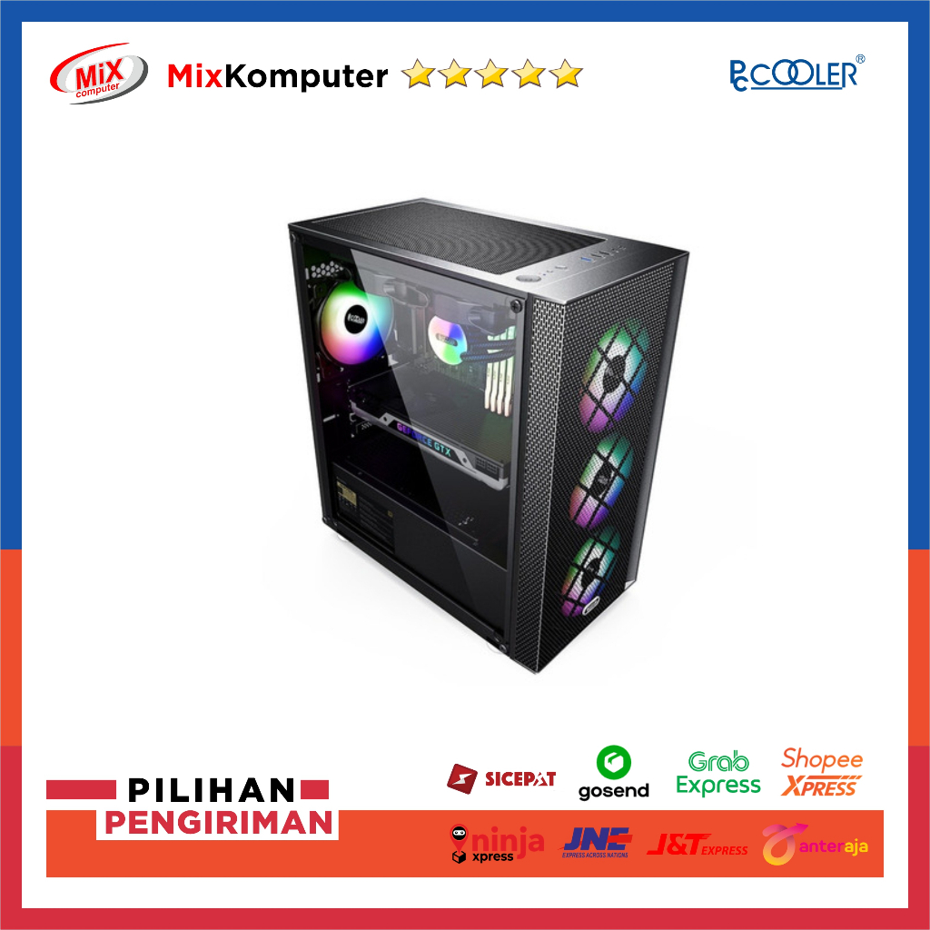 Jual CASING PC GAMING PCCOOLER PLATINUM MM200 MESH - No Fan | Shopee ...
