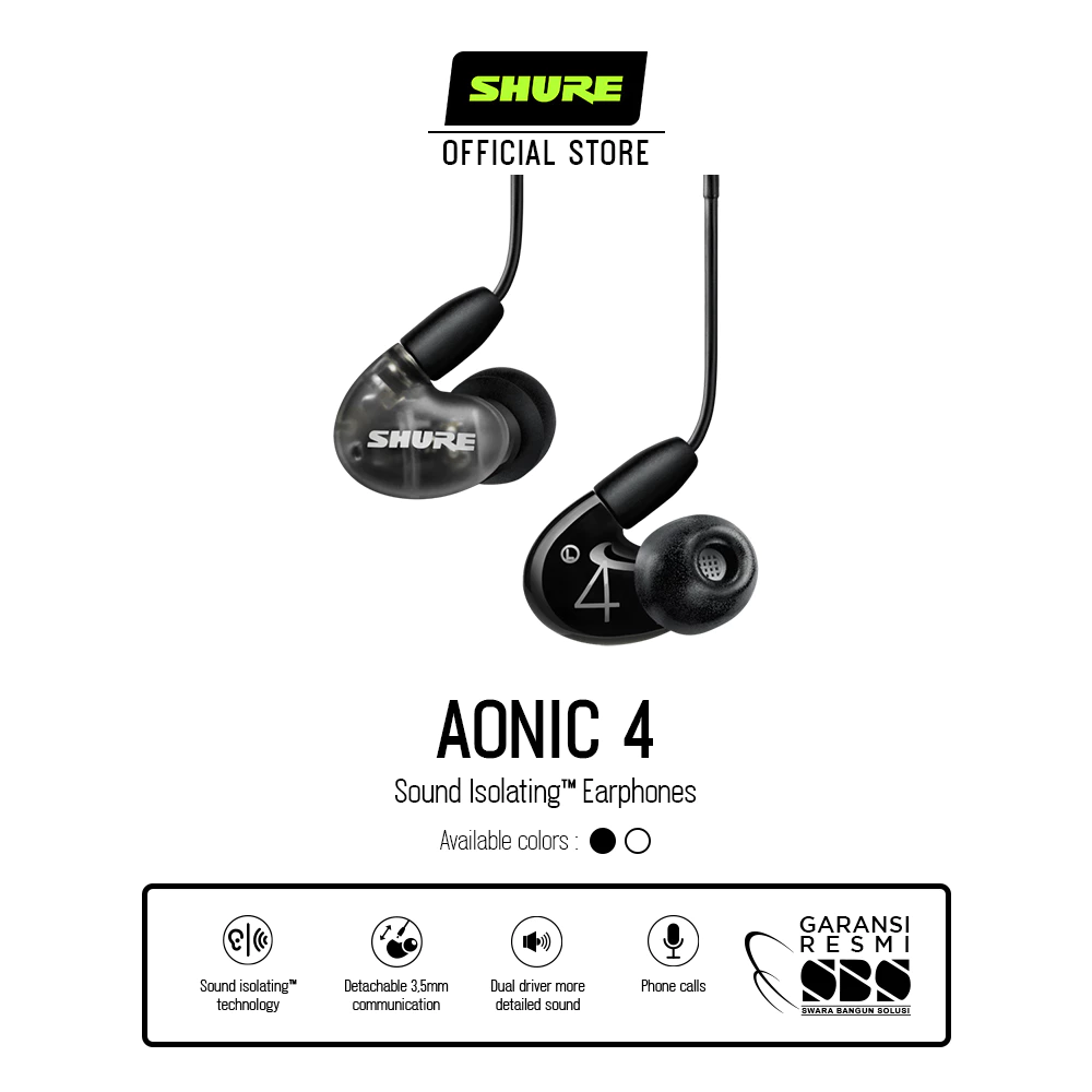 Shure Earphone SE42HYW+UNI-A WHITE (AONIC 4)