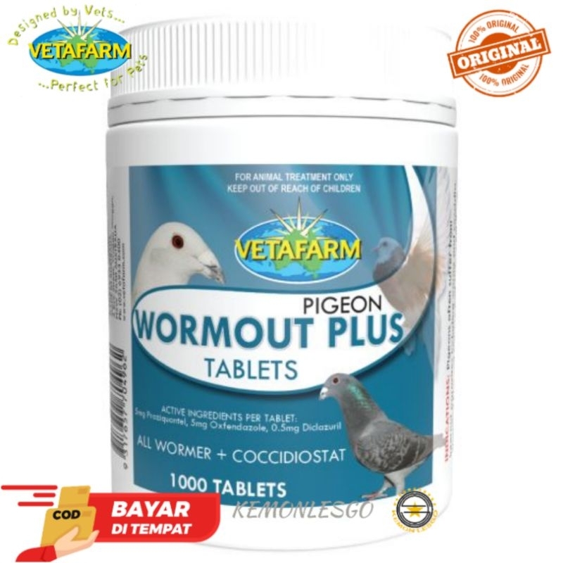 Jual WORMOUT PLUS VETAFARM OBAT CACING PARASIT PADA SEMUA BURUNG ...