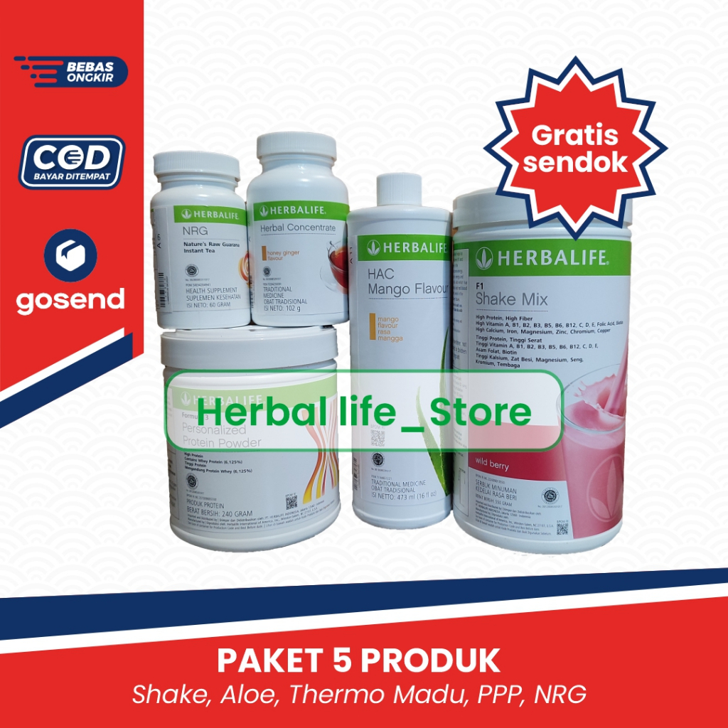 Jual herbalife shake original 1 paketshake herbalifealoe herbalife