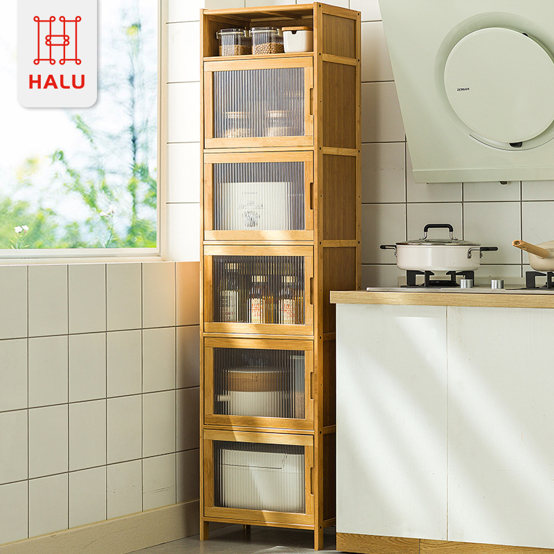 Jual HALU Rak Buku Lemari Kayu Serbaguna Dengan Pintu Anti Debu Rak ...