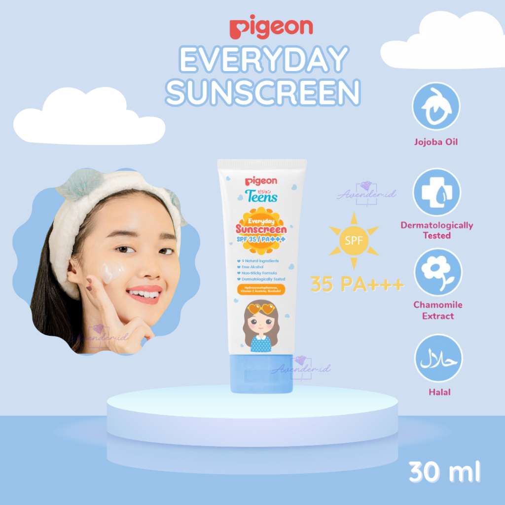 Jual (GET 1 GIFT) PIGEON TEENS EVERYDAY SUNSCREEN SPF 35/PA+++ 30ML ...