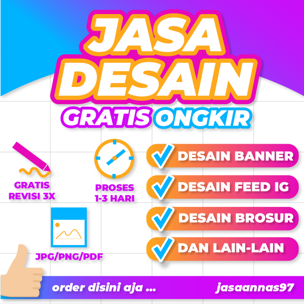 Jual Jasa Desain Grafis Gratis Ongkir Desain Banner Feed Ig Brosur Dll Shopee Indonesia 7971