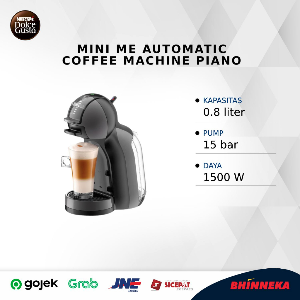 Jual NESCAFE DOLCE GUSTO Mini Me Automatic Coffee Machine Piano Black