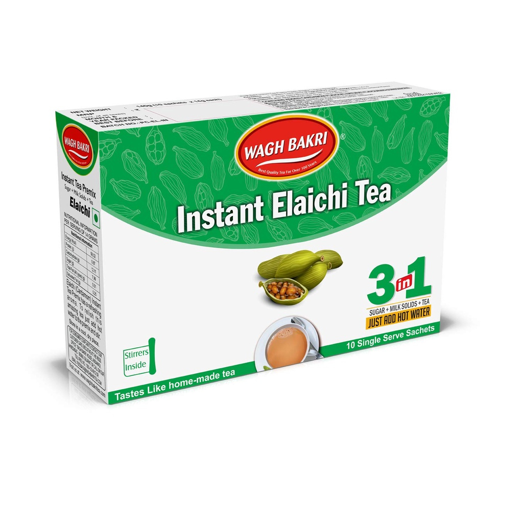 Jual Tea India / WAGH BAKRI INSTANT ELAICHI TEA 3 IN 1 10 SACHET 140 GM