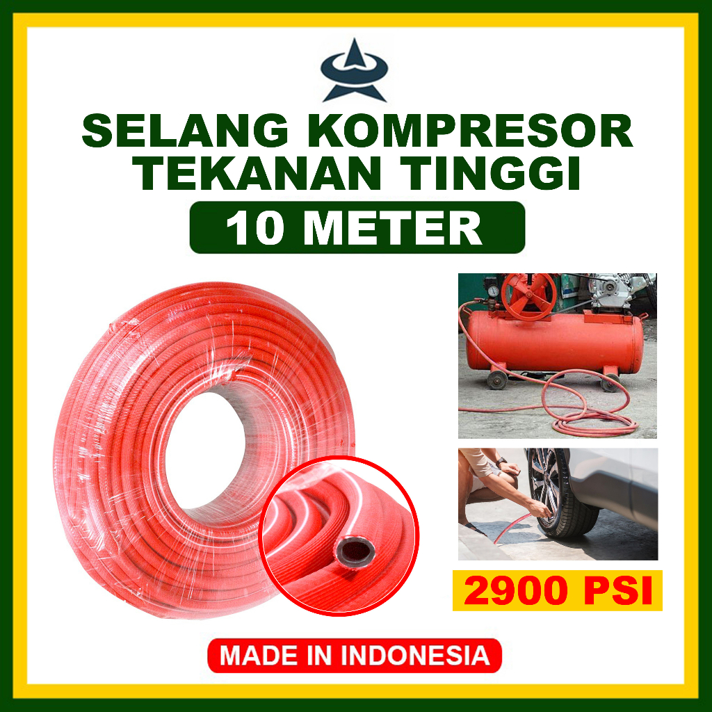 Jual Gemuk Selang Angin Kompresor 10 Meter Selang Kompresor Udara Selang Kompresor Angin