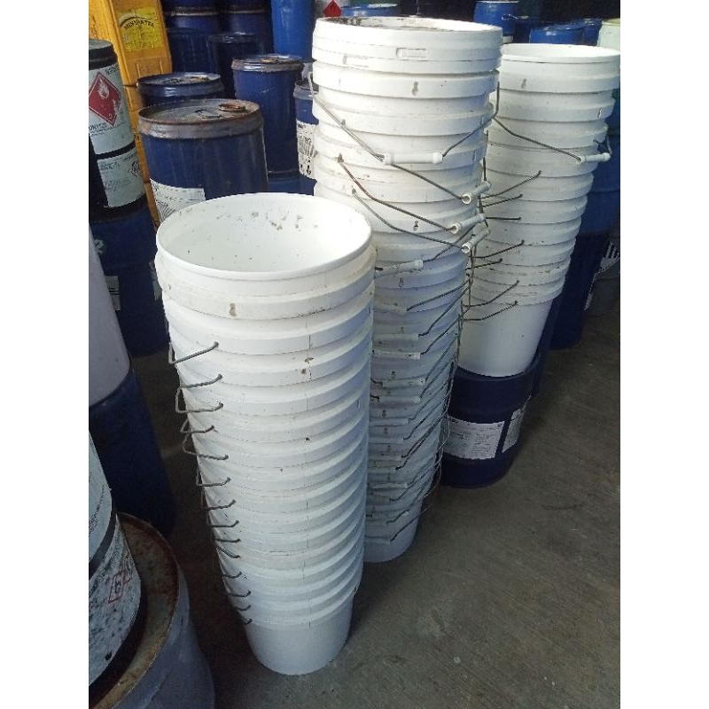 Jual ember lengkap tutup/Ember bekas/Ember 10kg+tutup/Ember bekas putih ...