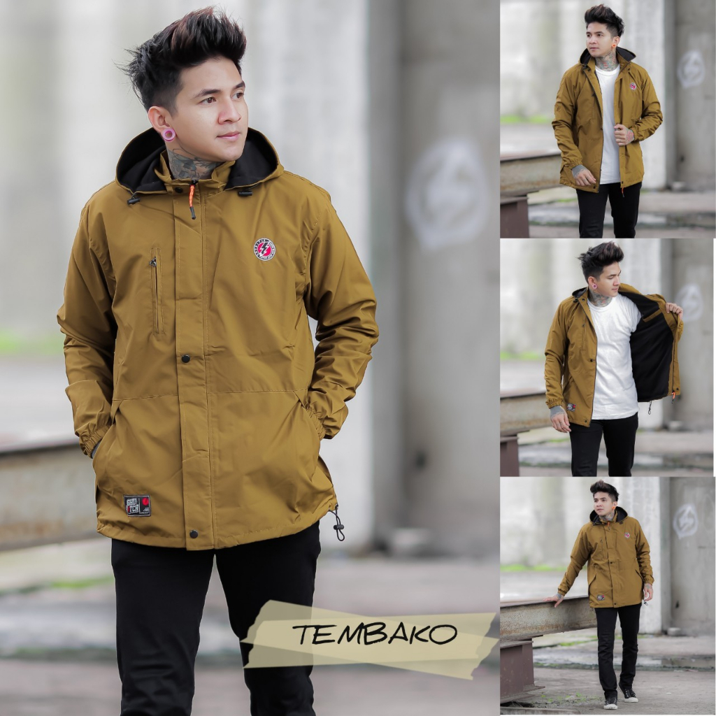 Jual Jaket Parka Simple Gold Tembako Jaket Parka Outdoor Jaket Gunung Simple Jaket Parka