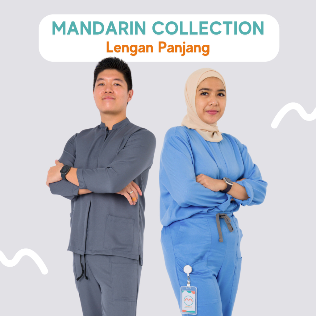 Jual Baju Jaga Seragam Dokter Medicle Mandarin Lgn Pjg Shopee