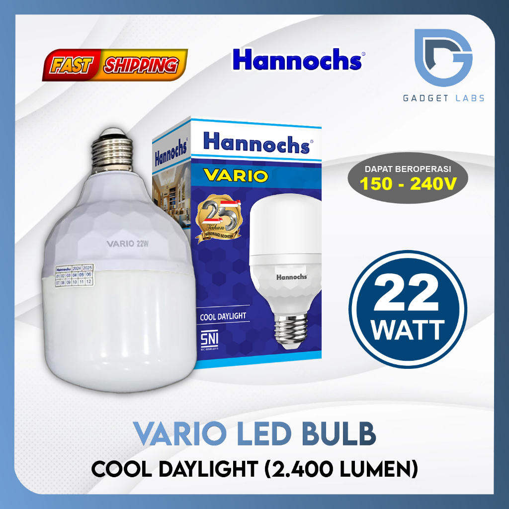 Jual Lampu Led Hannochs Vario Led Bulb Watt Watt Bohlam Shopee Indonesia