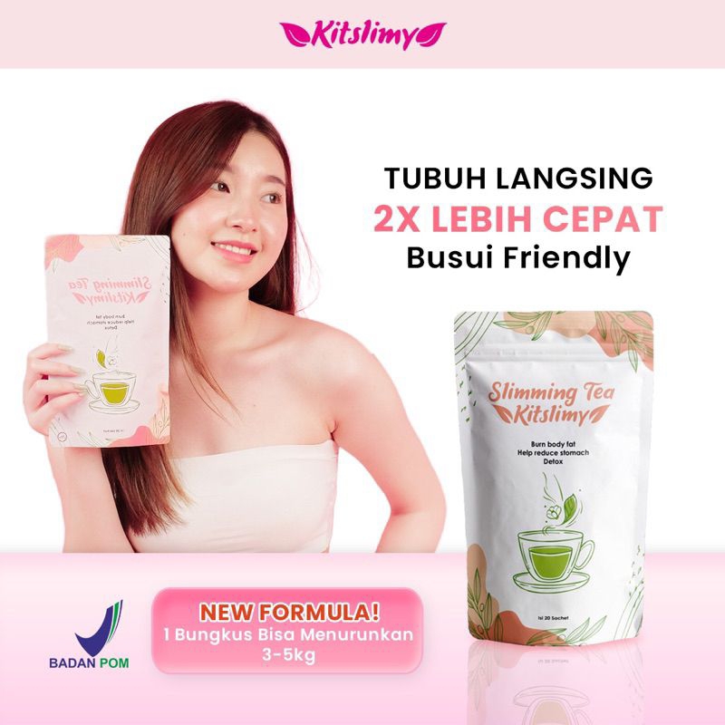 Jual KITSLIMY SLIMMING TEA Teh Pelangsing Herbal Aman Untuk Busui By