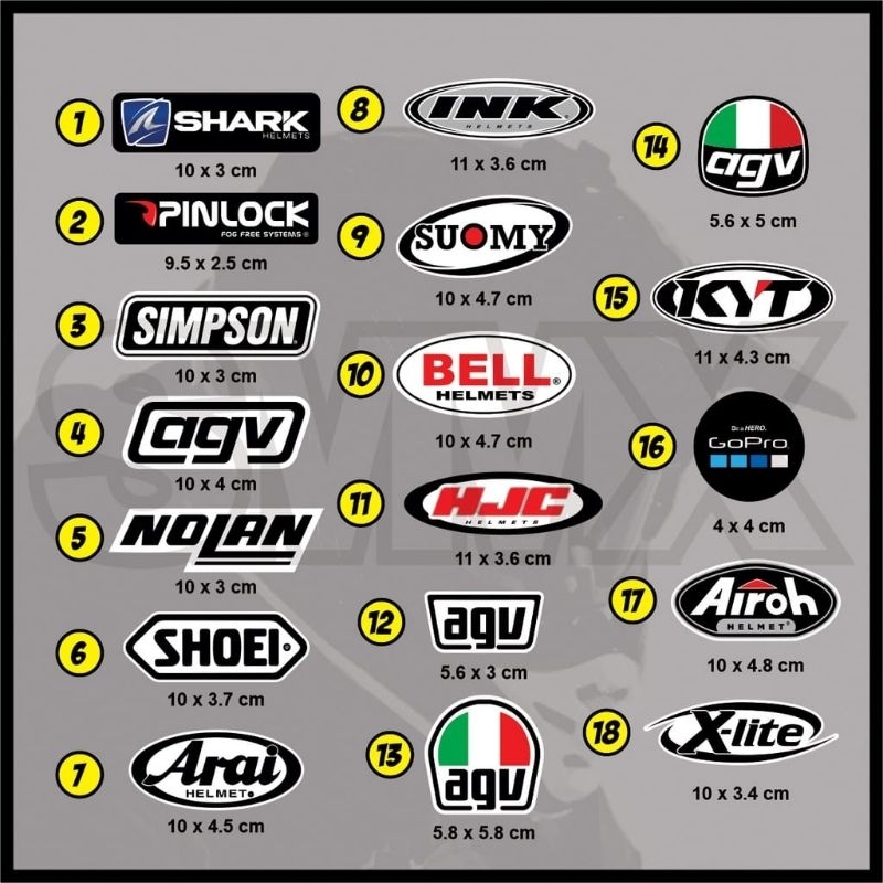 Jual Sticker Stiker Helm for Replacement Repaint | Shopee Indonesia