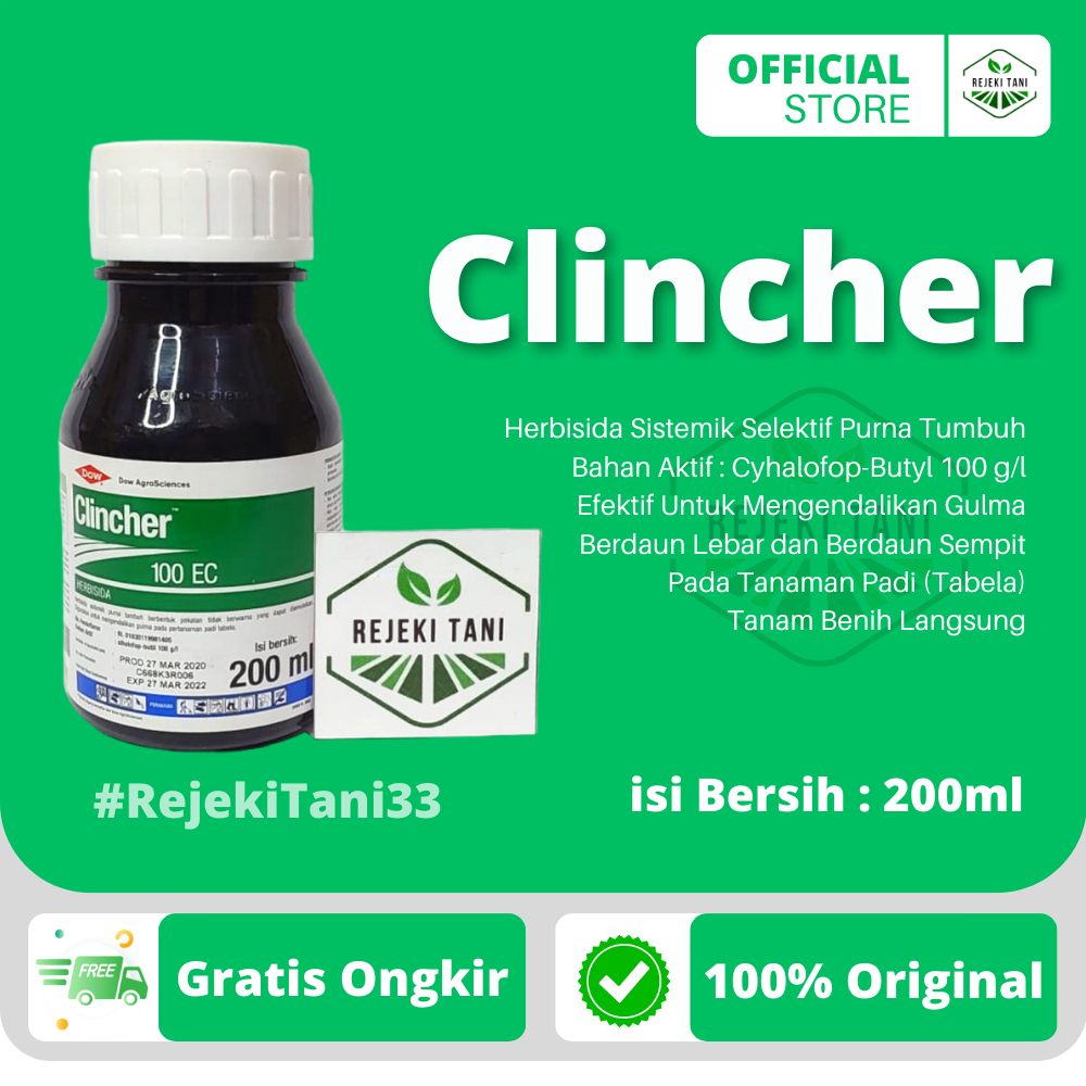 Jual Herbisida CLINCHER 100 EC 200ml Sistemik Purna Tumbuh Untuk ...