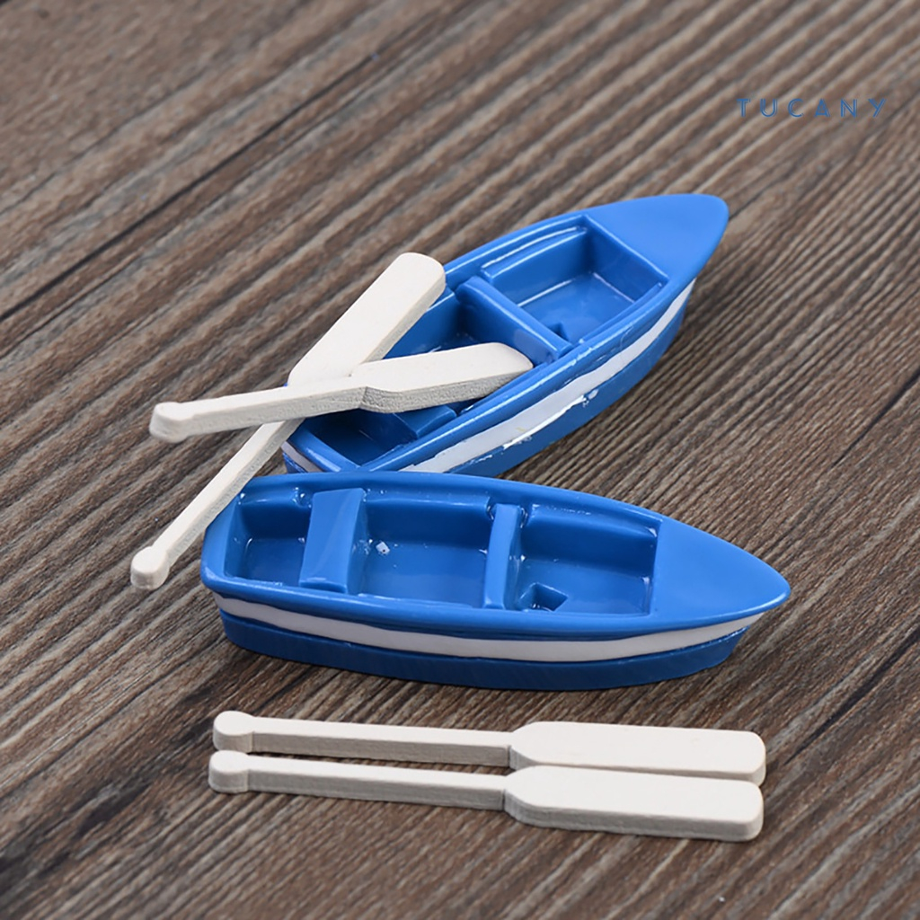 Jual CAT03 Topper Miniatur Perahu dan dayung Dekorasi Kue Rumah Boneka ...