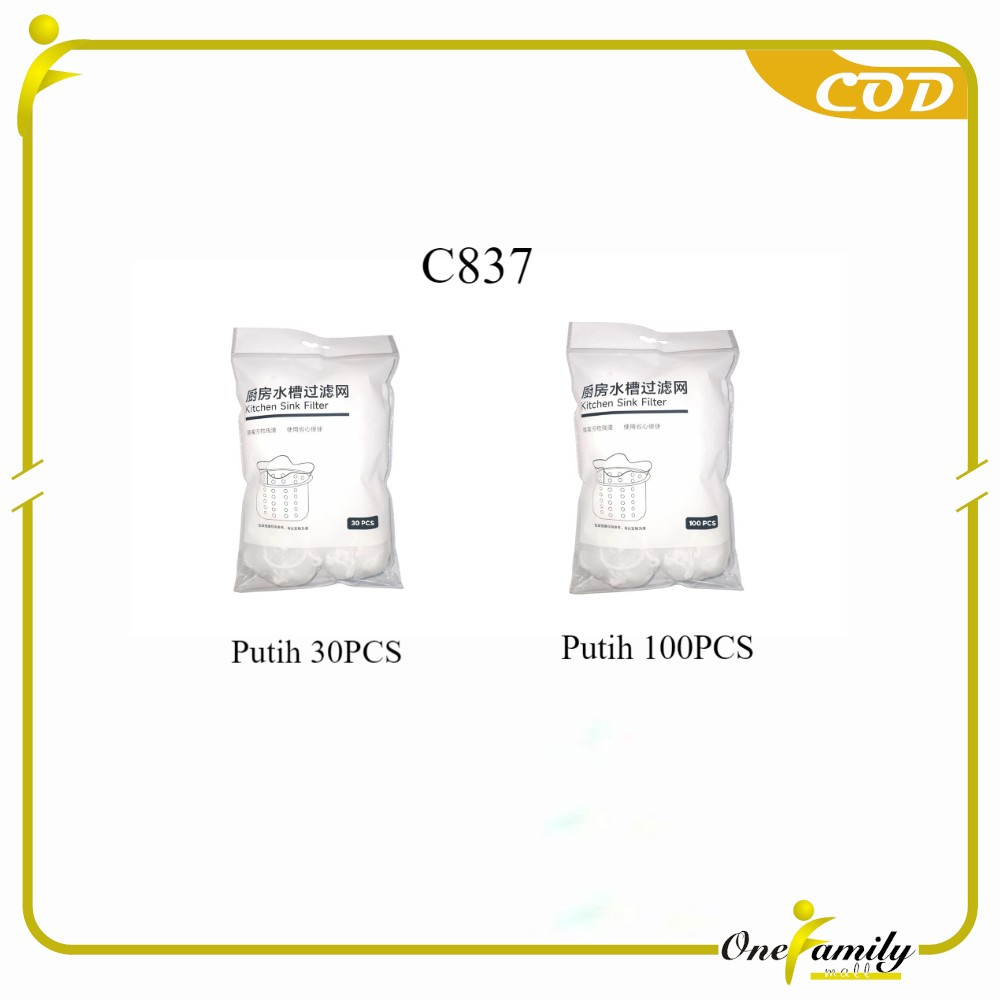 Jual ONE-C537 Saringan Wastafel Isi 50PCS Kantong Jaring Jala Penyaring ...