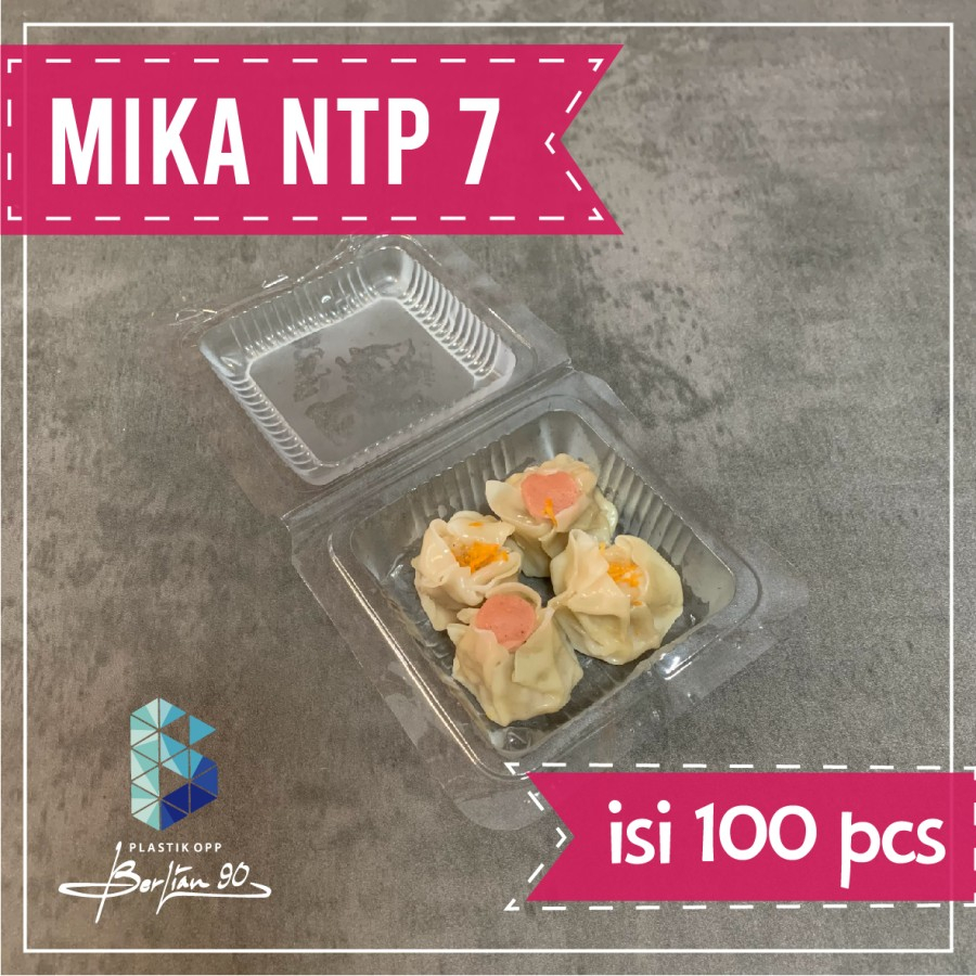 Jual Mika Plastik Ukuran Ntp 7 Isi 100 Pcs Warna Bening Tahan Panas