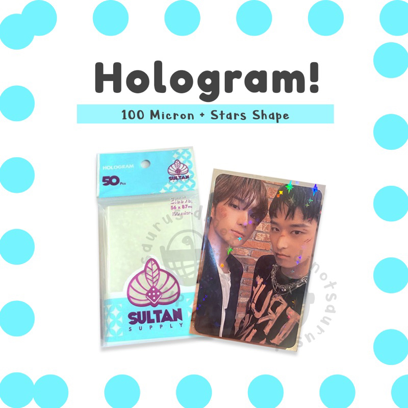 Jual innersleeves photocard sparkle sultan star hologram edition 56 x