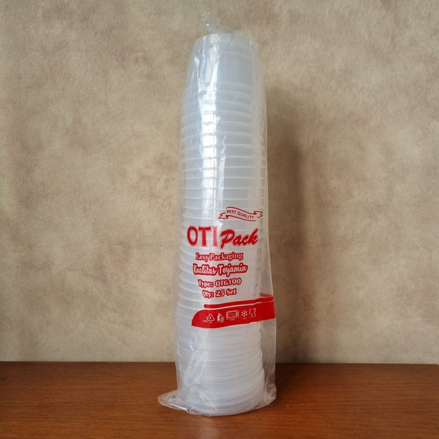 Jual Gelas Plastik Thinwall Thin wall Desert Cup Puding OTIPACK 100ml ...