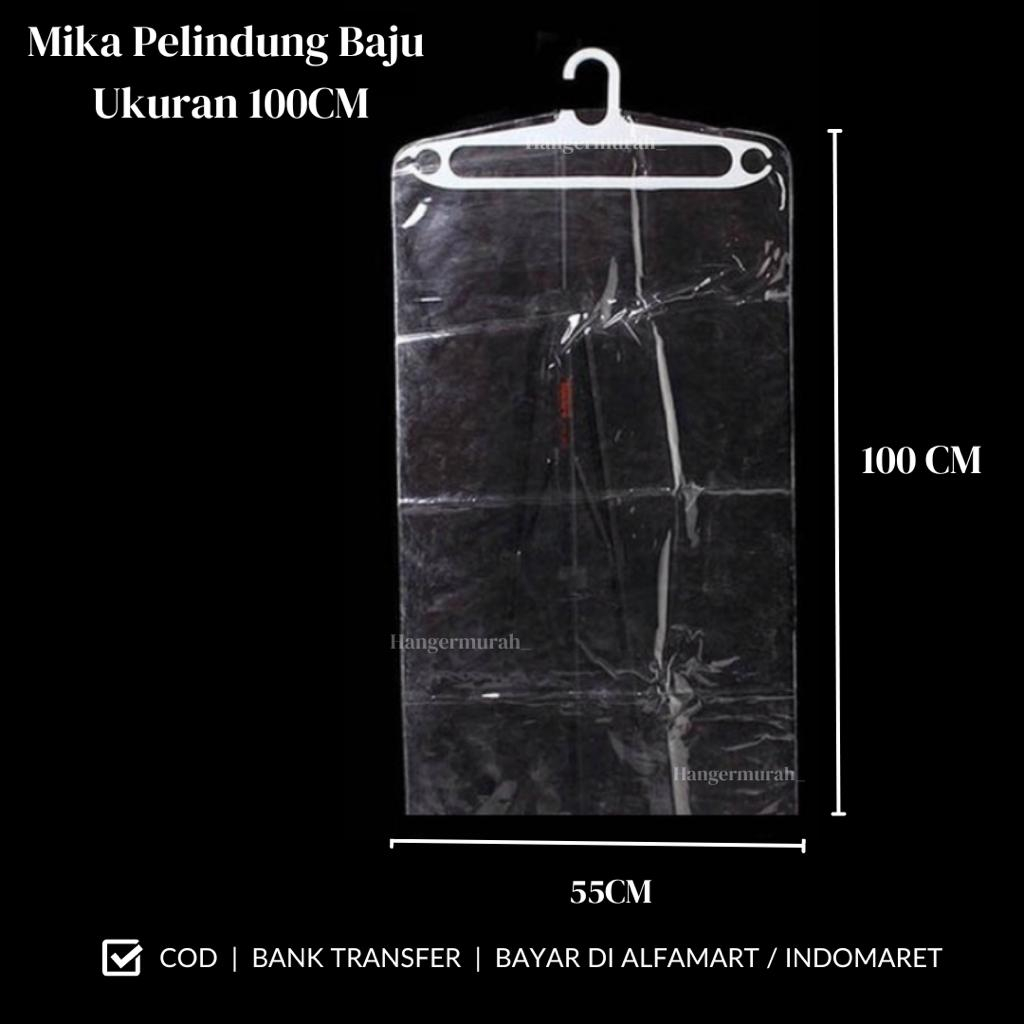 Jual Plastik Mika Baju Dewasa 55 X 100cm Plastik Cover Pelindung Baju Plastik Baju Gantung 5948