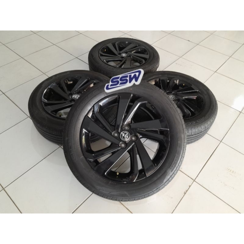 Jual vel mobil oem/original toyota raize ring 17 pcd 4x100 + ban 205 60 ...