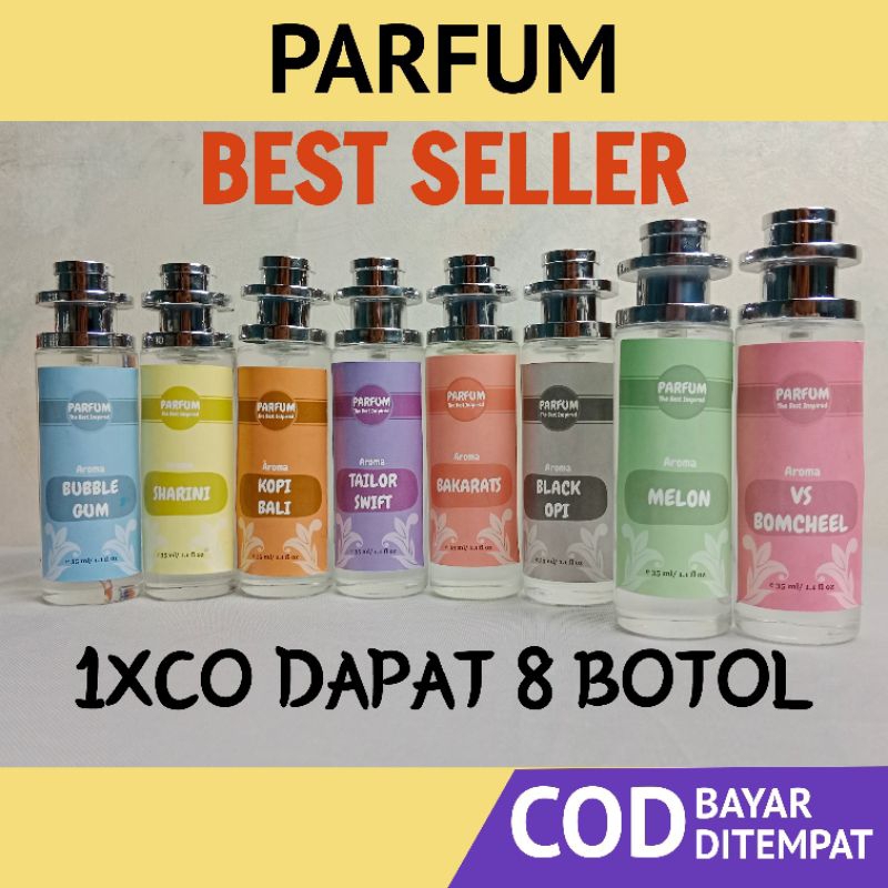 Jual Parfum Viral 6 Botol + Bonus 2 Botol 35ml The Best Inspired ...