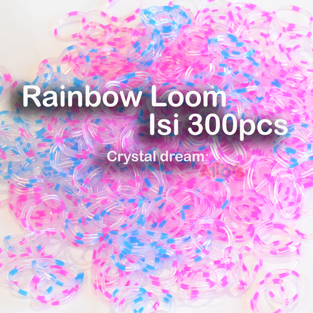 Karet Rainbow Loom Bands murah isi 300pcs