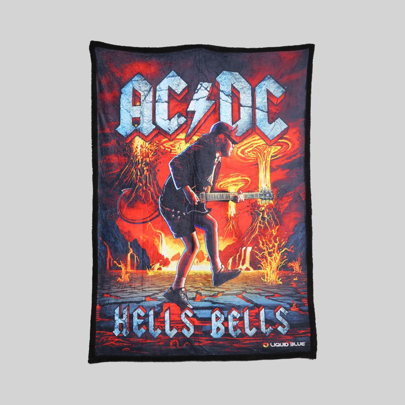 Camiseta ACDC Hells Bells Preta Oficial - HO HO ROCK DA ART ROCK - FAÇA BONITO NESTE NATAL