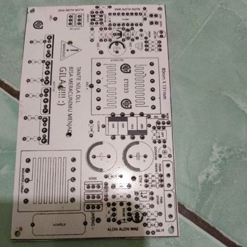 Jual PCB pdc 4 mofet kecil atau besar.fiber pwm tl494 | Shopee Indonesia