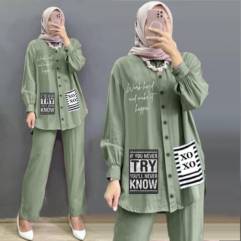 Jual Swtelan Kondangan Onest Set 2In1 Muslimah Seyelan Oneset Cod ...