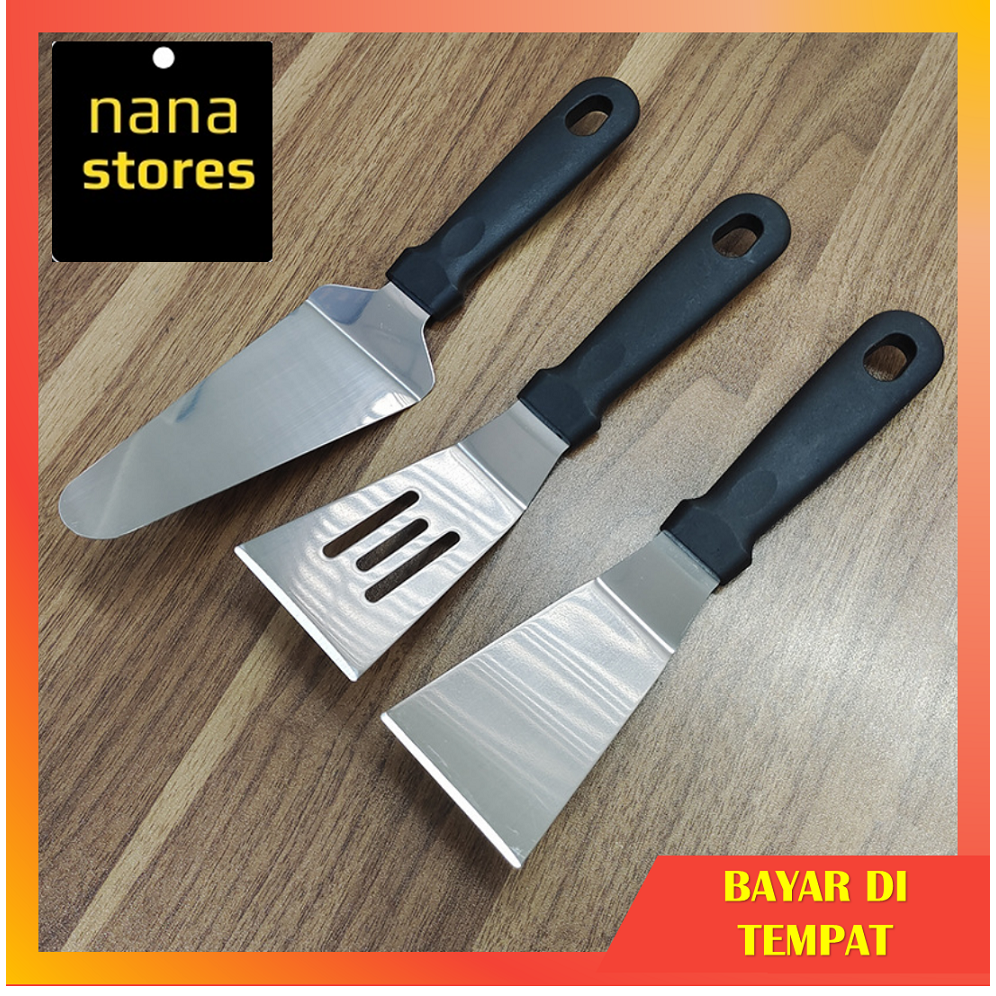 Jual Spatula roti bakar kebab pizza Teppanyaki- Burger- Pizza, dll ...