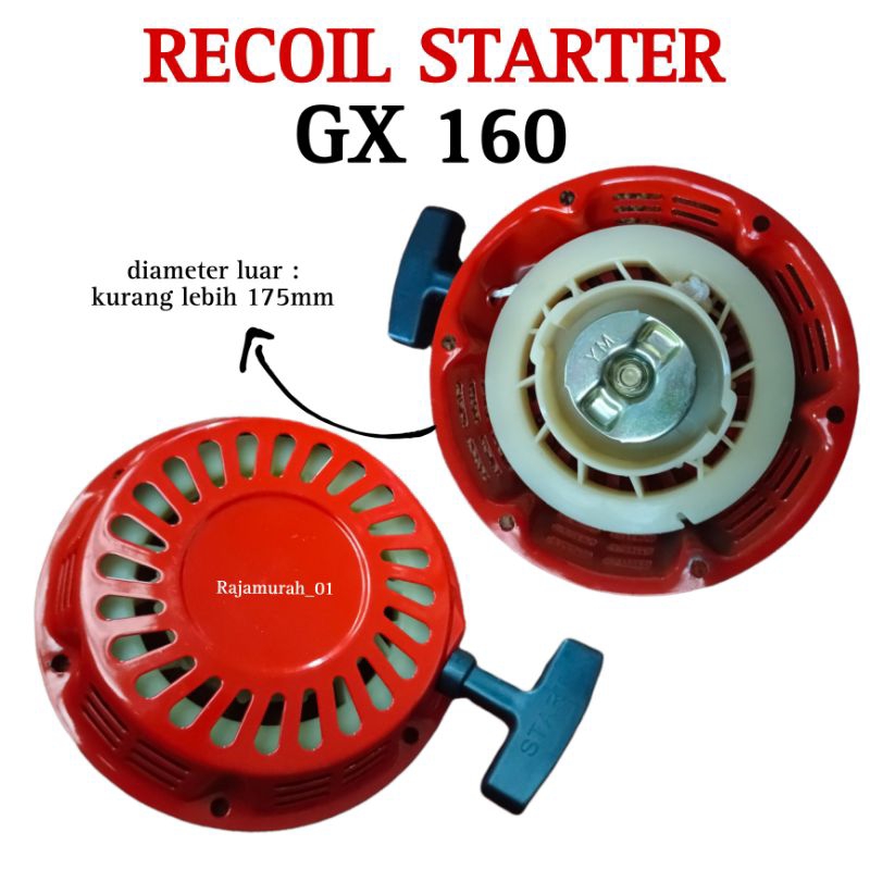 Jual Recoil Starter Gx Engkol Mesin Recoil Starter Generator Bensin Gx Shopee Indonesia