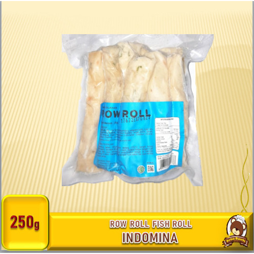 Jual Indomina Fish Roll Row Roll 250g fishroll Indomina Seafood ...
