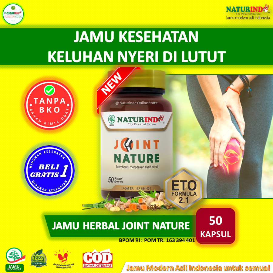 Jual Obat Nyeri Lutut Dan Sendi Pengapuran Tulang Sendi Pegal Linu Special Herbal Joint Nature