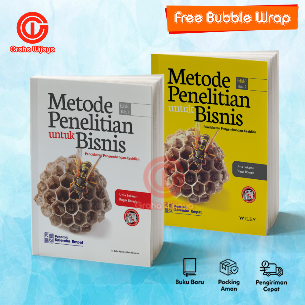 Jual Paket 2 Buku Metode Penelitian untuk Bisnis Edisi 6 - Buku 1 dan 2 ...