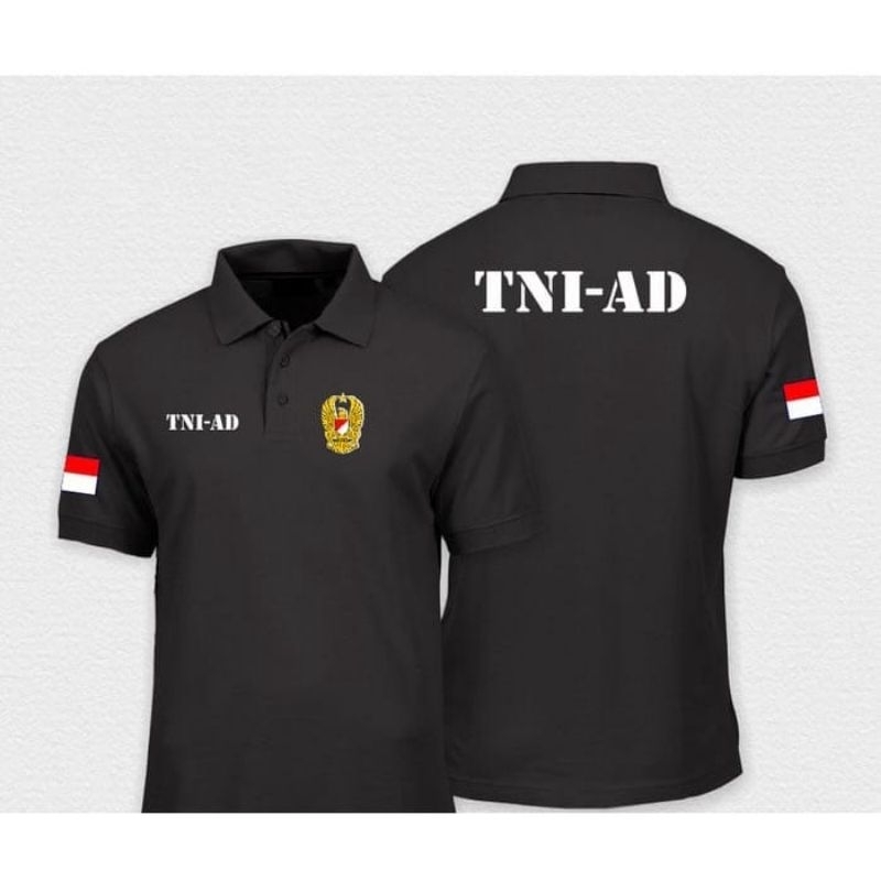 Jual Kaos Polo Kerah Tni Ad Lengan Bendera Baju Polo Tni Ad Shopee Indonesia