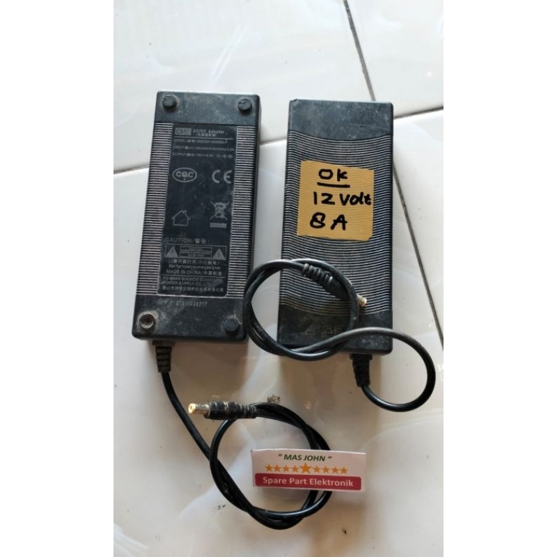 Jual Adaptor Bekas Original 12Volt/8Amper | Shopee Indonesia